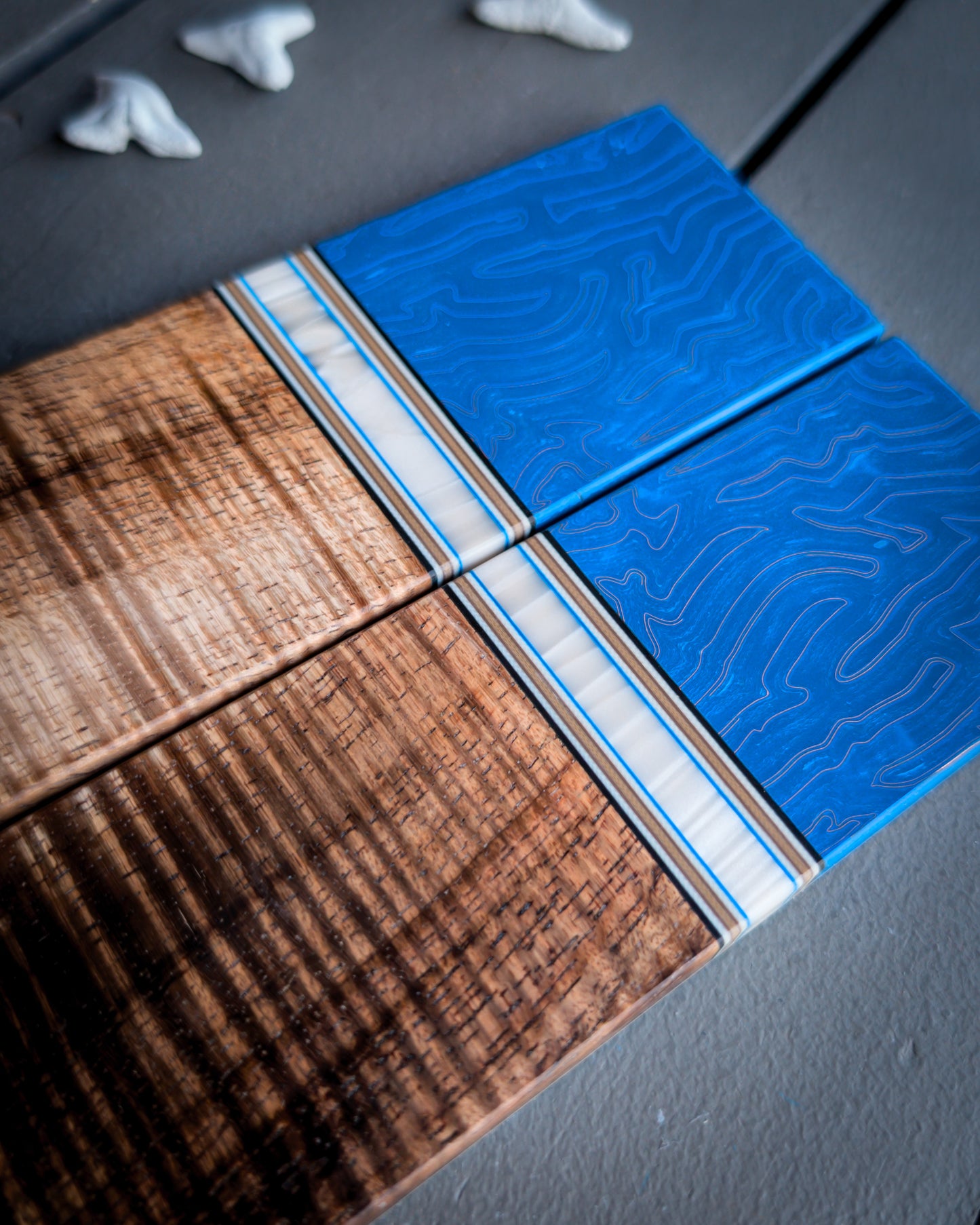 Copper Waves - Segmented Knife Scales
