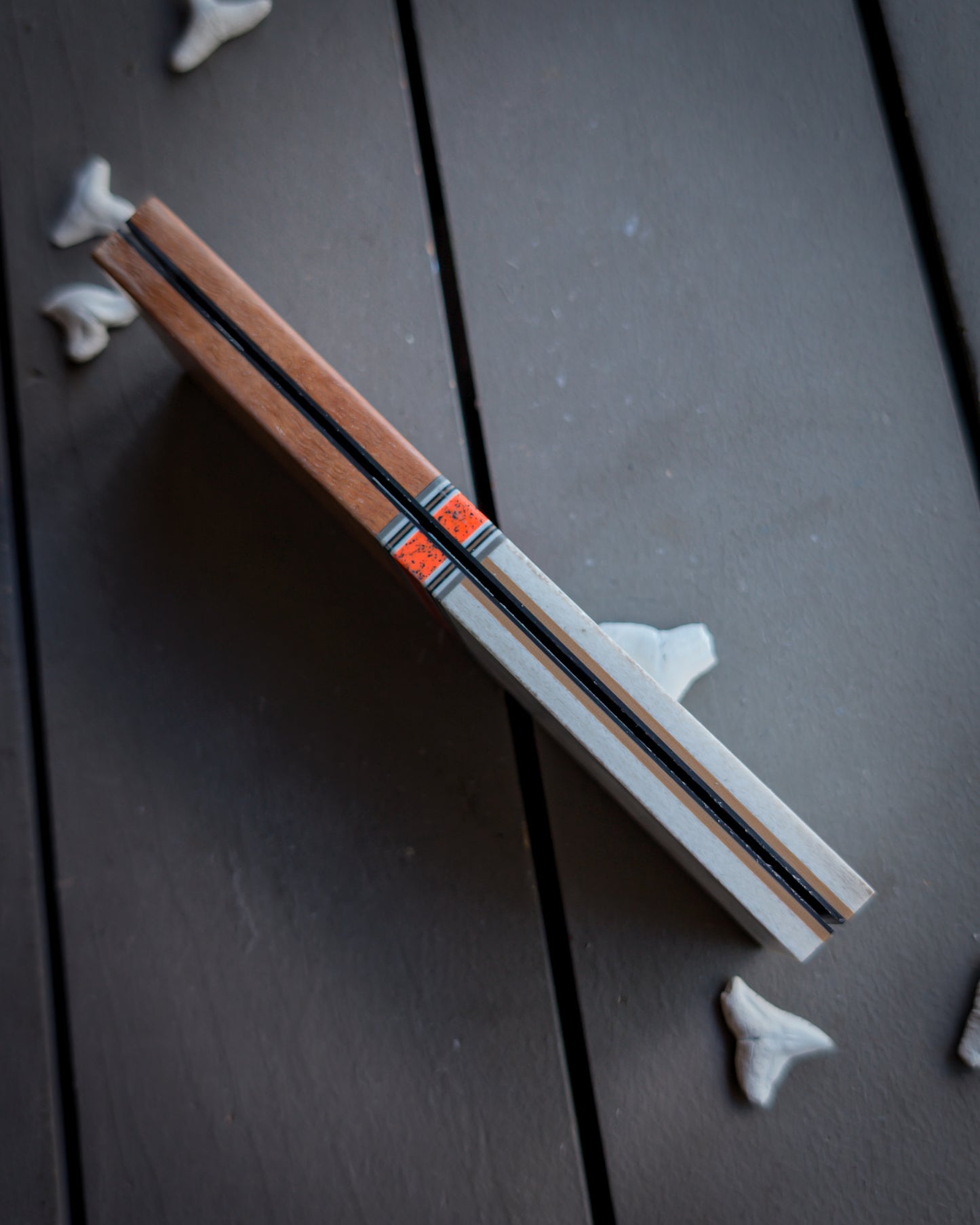 Pumpkin Waves - Segmented Knife Scales