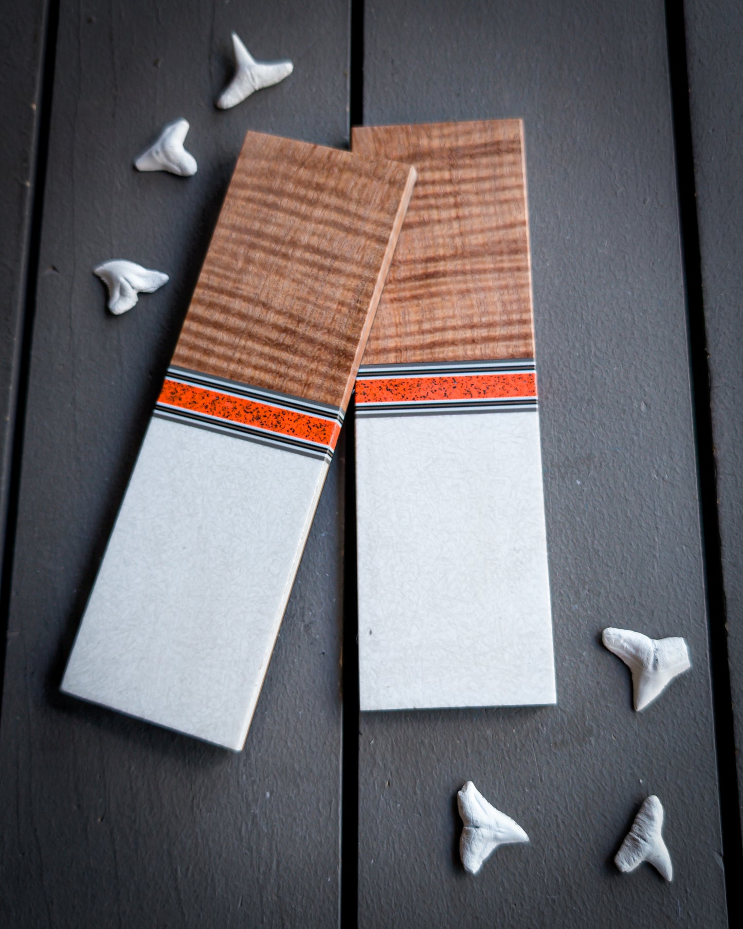 Pumpkin Waves - Segmented Knife Scales