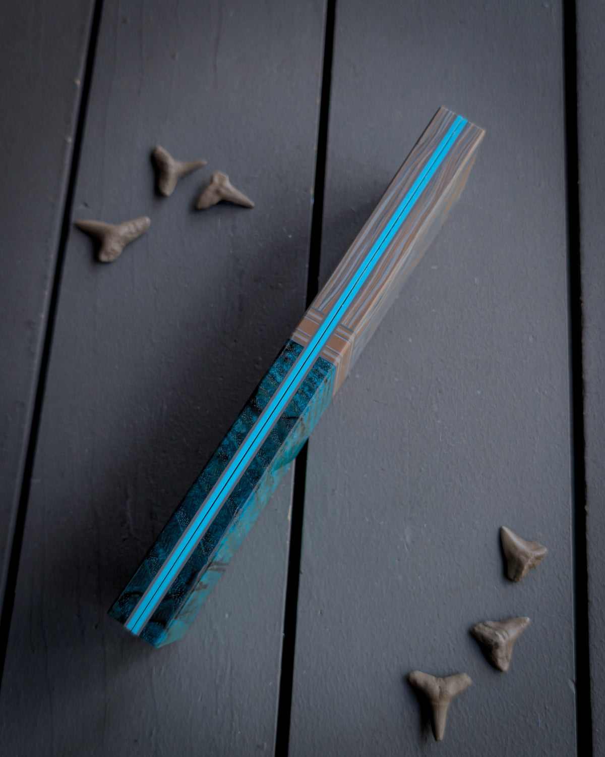 Teal Island - Combo Knife Scales