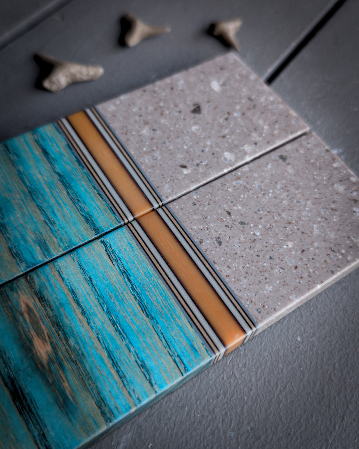 Teal Planet - Combo Knife Scales