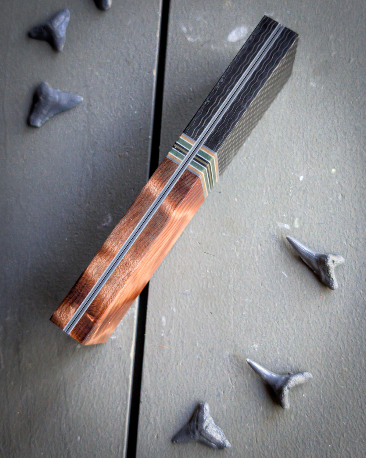 Glow Soldier 1 - Segmented Knife Scales