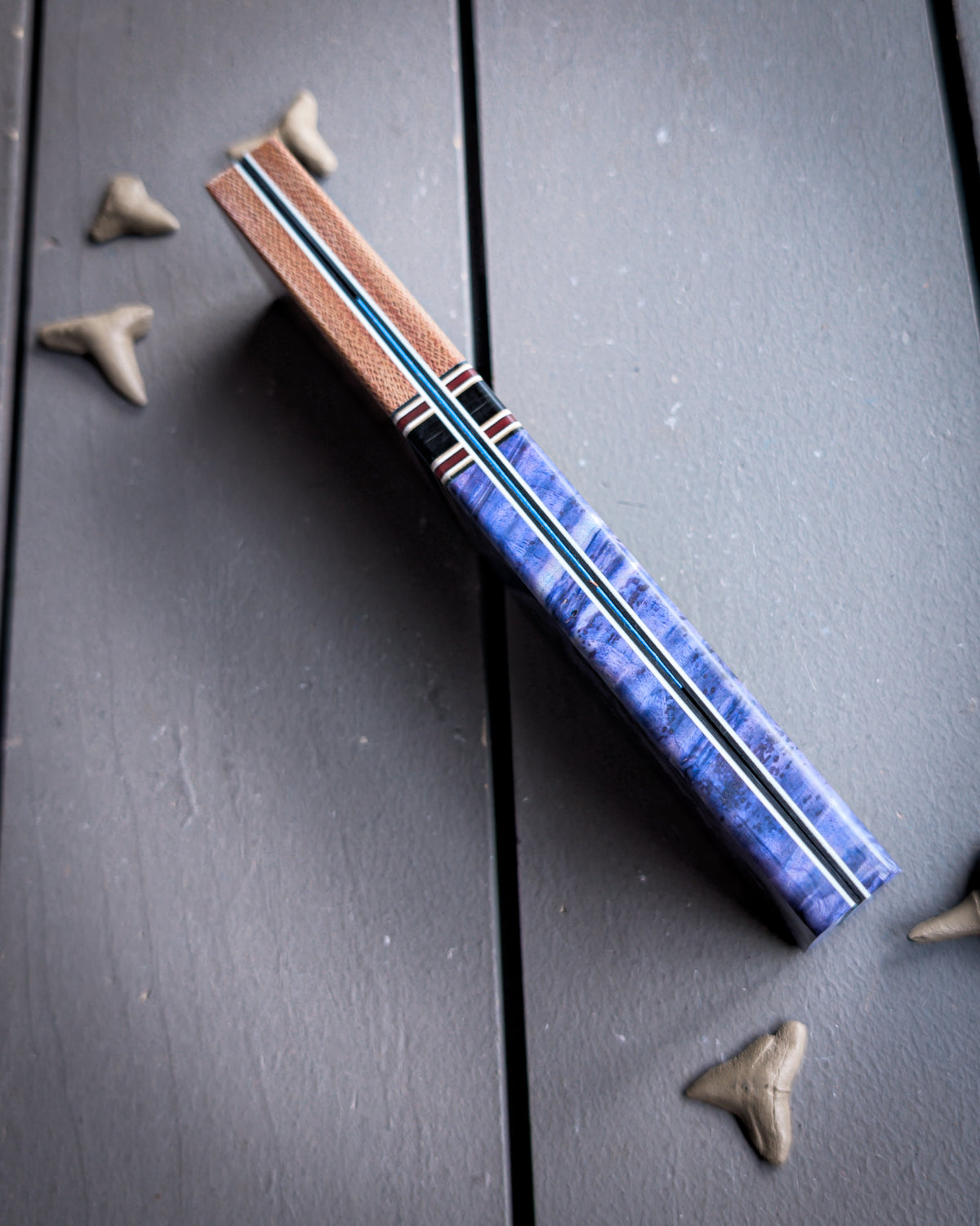 Purple Backpack - Combo Knife Scales