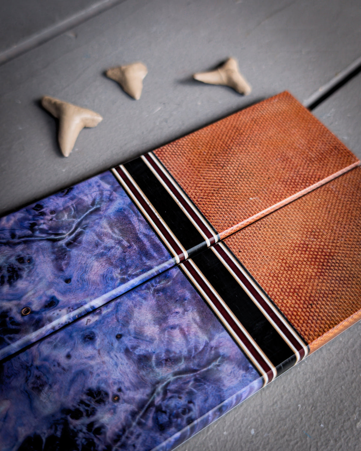 Purple Backpack - Combo Knife Scales