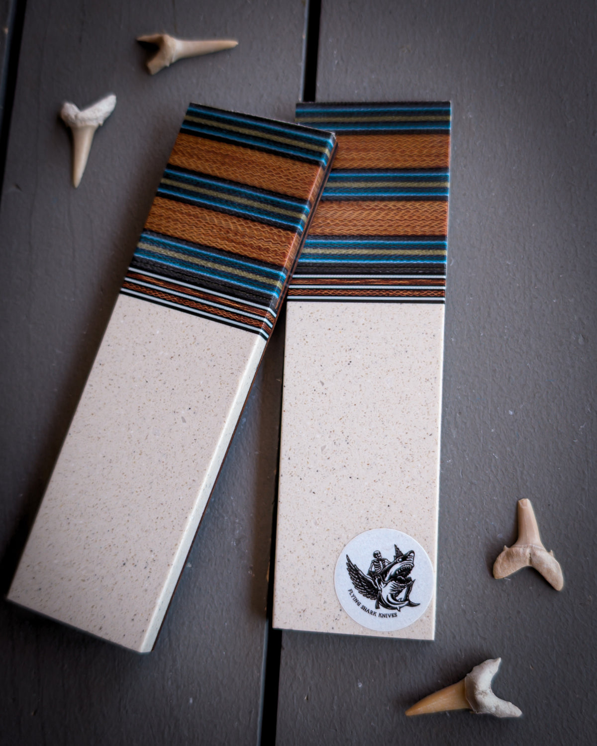 Idaho Flannel Flipped - Segmented Knife Scales