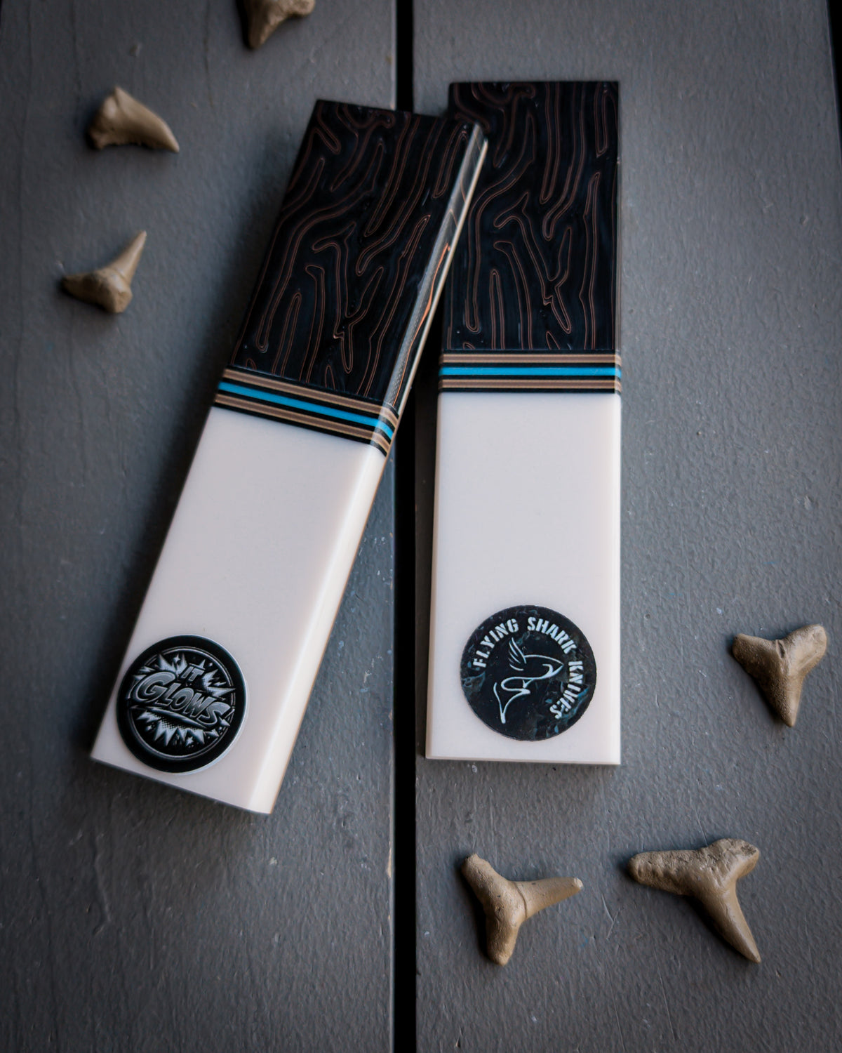 Copperhead Glow - Segmented Knife Scales