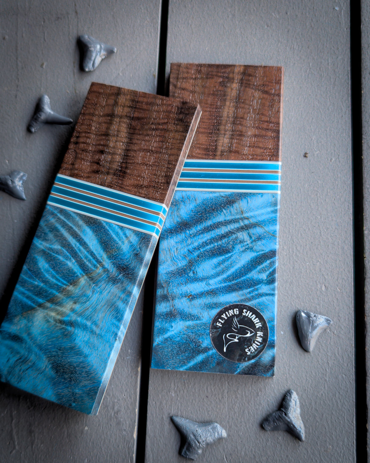 Mountain Lake - Segmented Knife Scales
