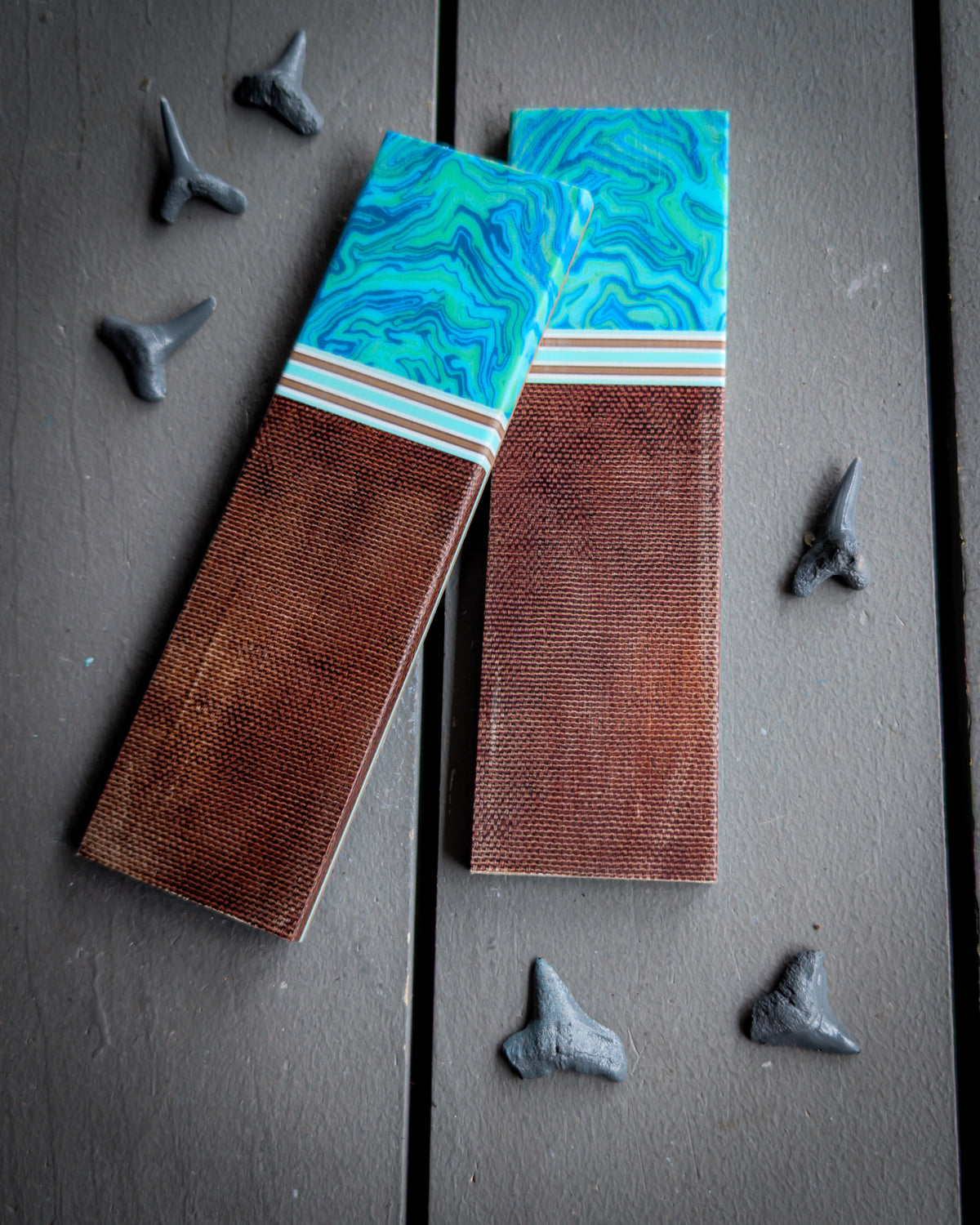 Plutonian Shoreline - Segmented Knife Scales