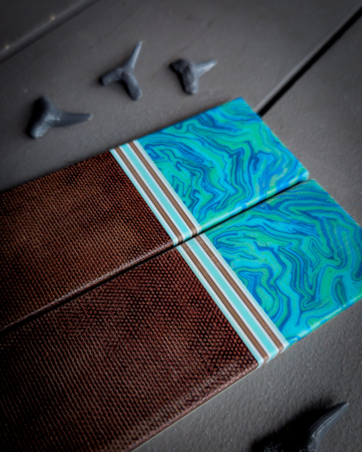 Plutonian Shoreline - Segmented Knife Scales