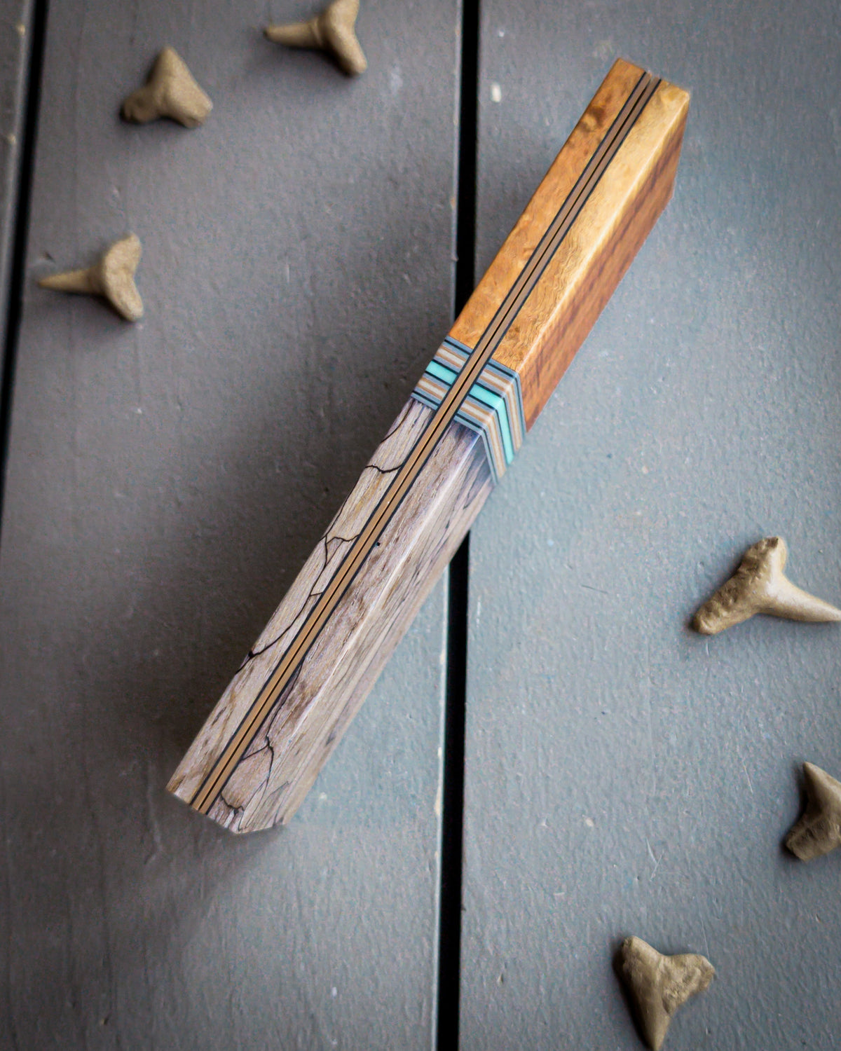 Turquoise Cowboy 3 - Segmented Knife Scales