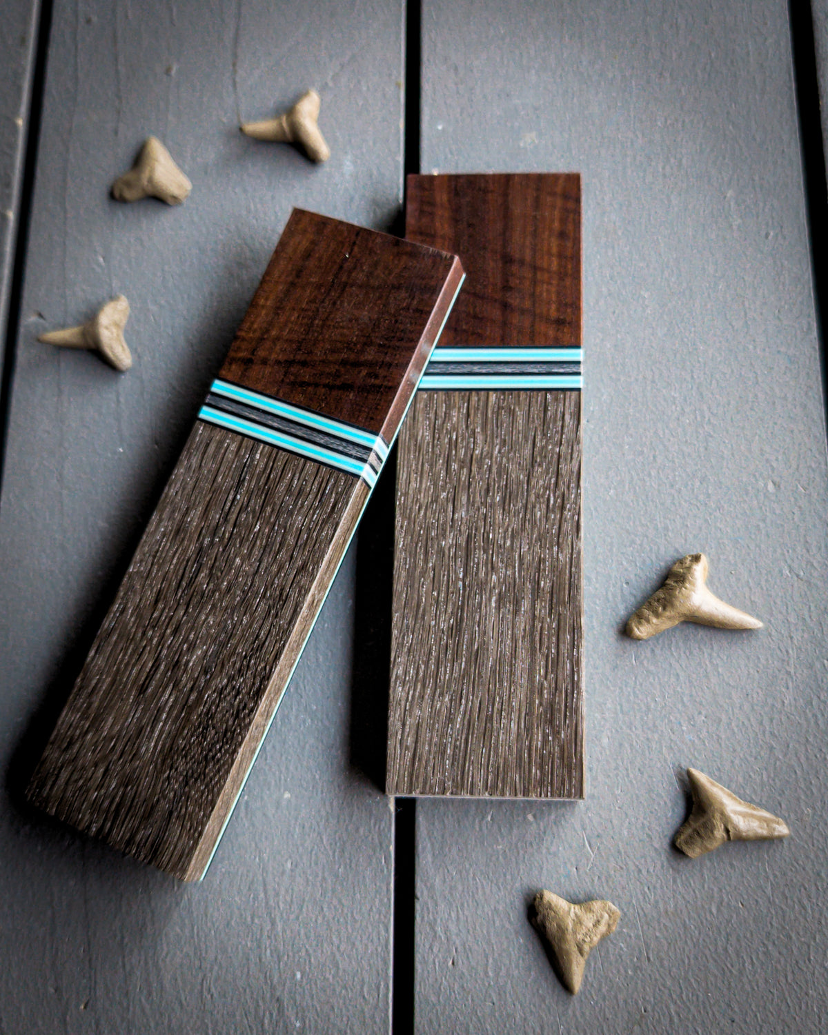 Turquoise Cowboy 2 - Segmented Knife Scales