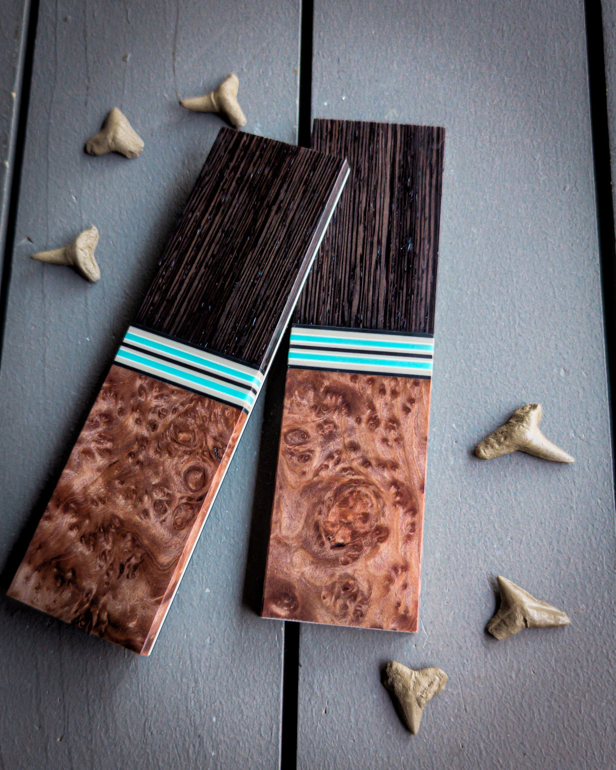 Turquoise Cowboy 1 - Segmented Knife Scales