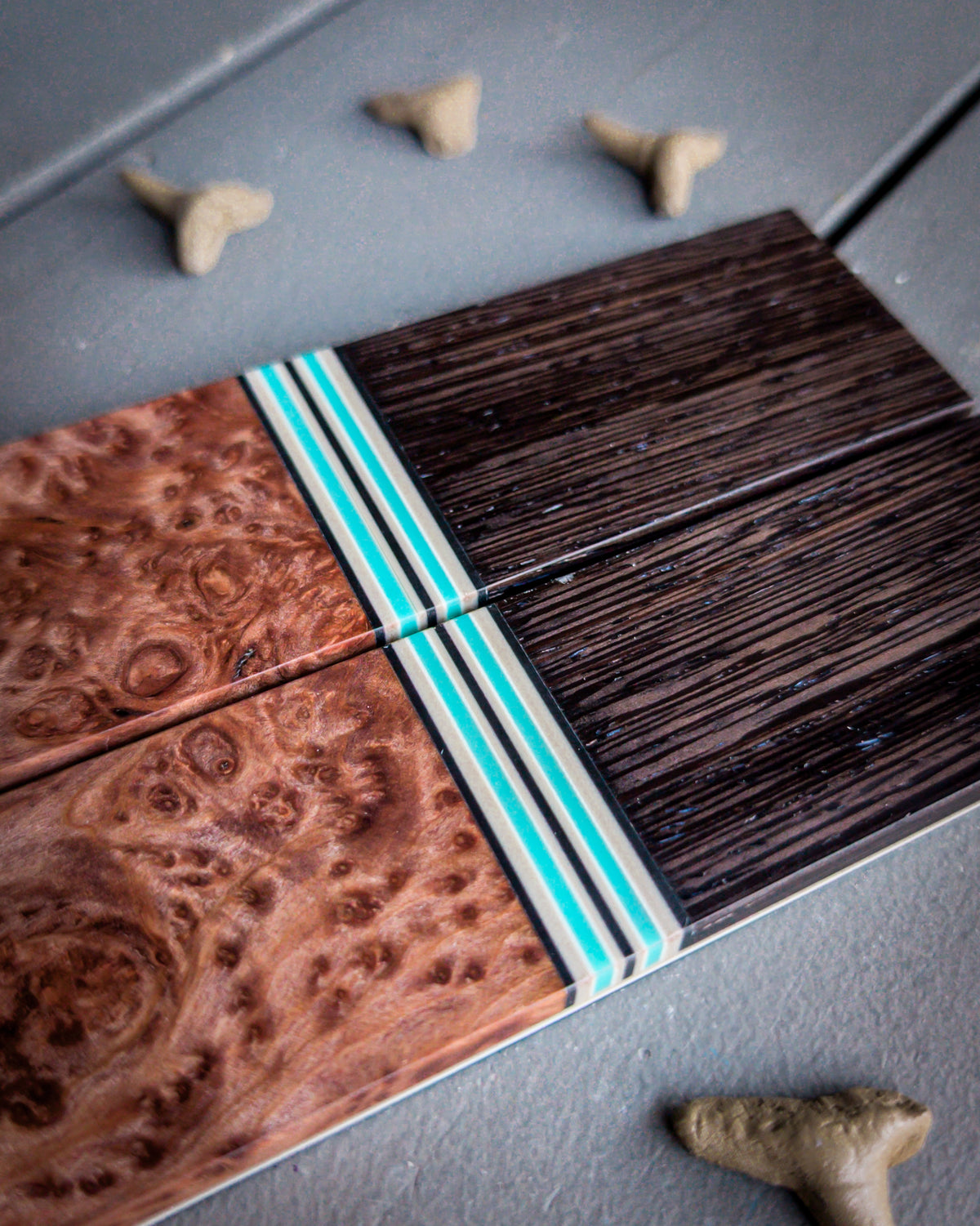 Turquoise Cowboy 1 - Segmented Knife Scales