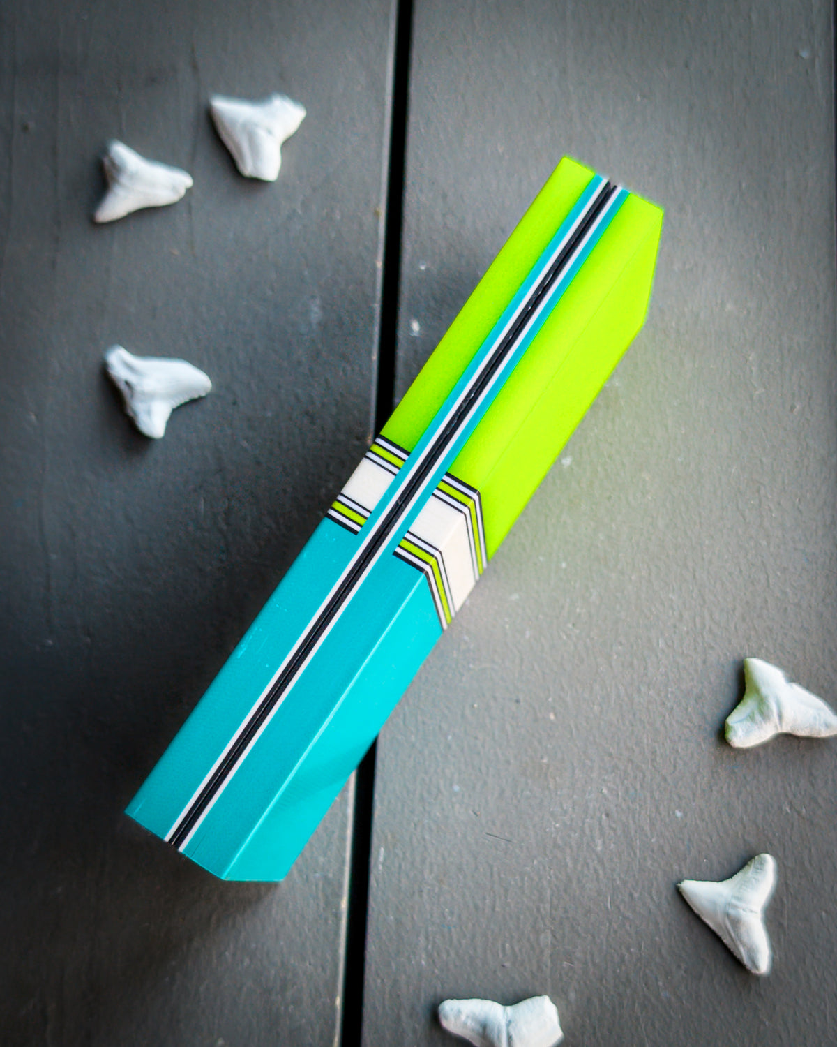 Aqua Daytime Delight - Segmented Knife Scales