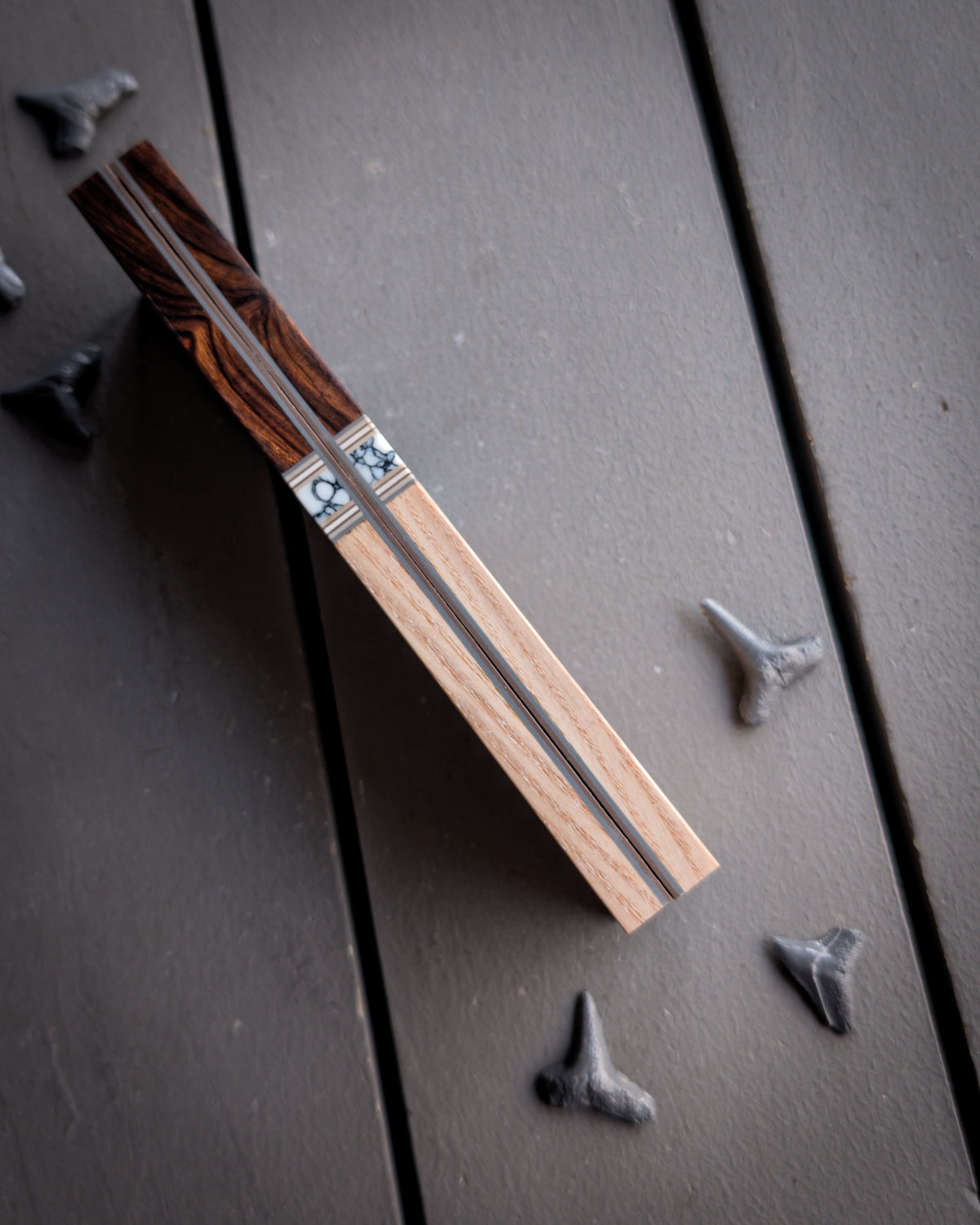 Scotch on the Rocks - Segmented Knife Scales