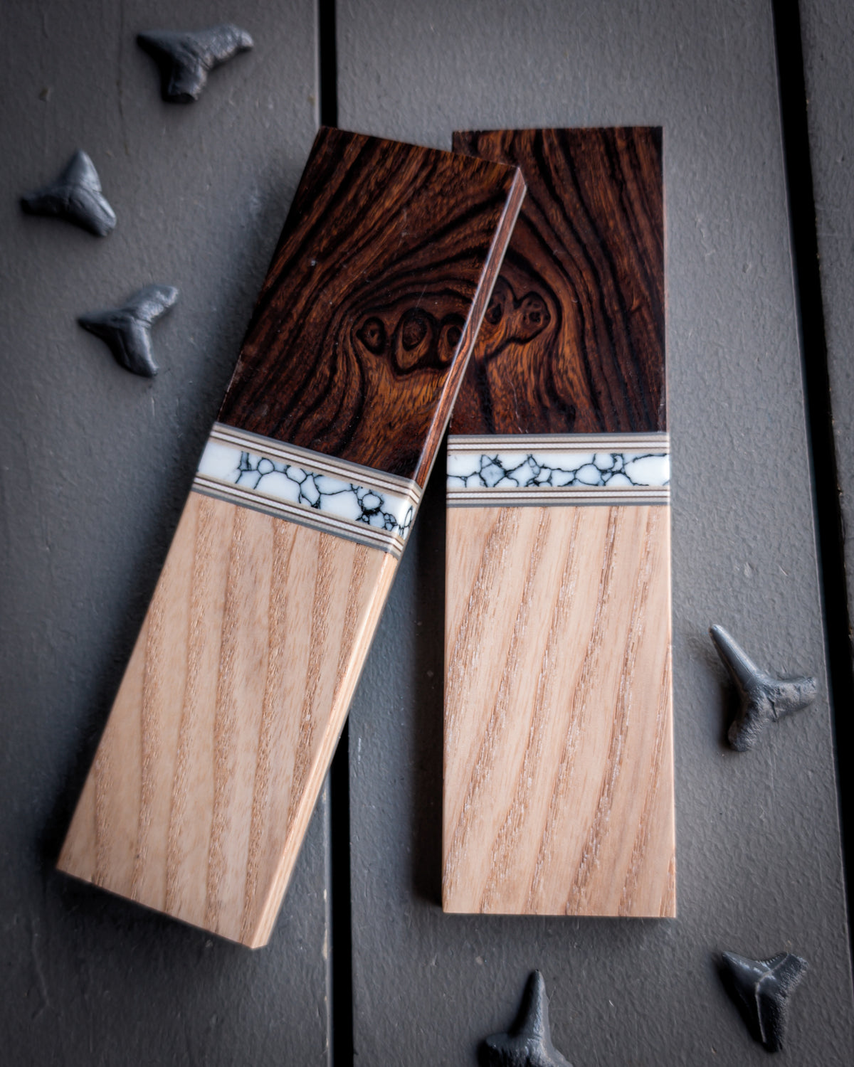 Scotch on the Rocks - Segmented Knife Scales