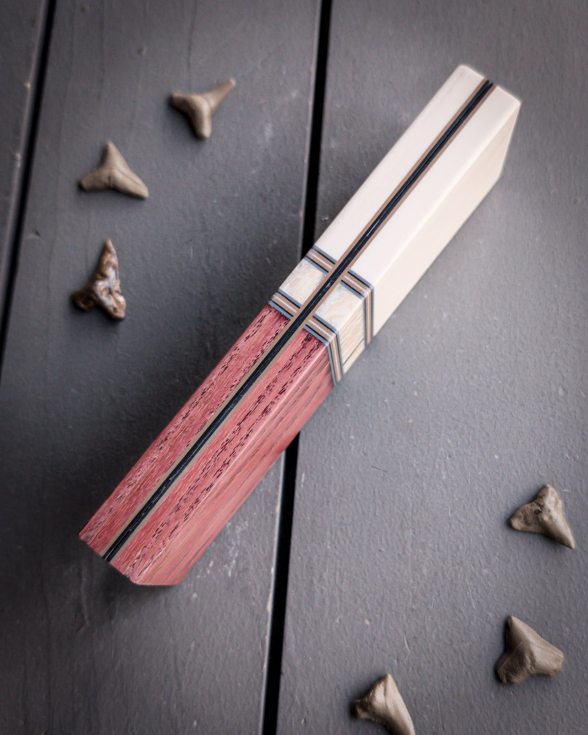 Mammoth Skittles (Red) - Segmented Knife Scales