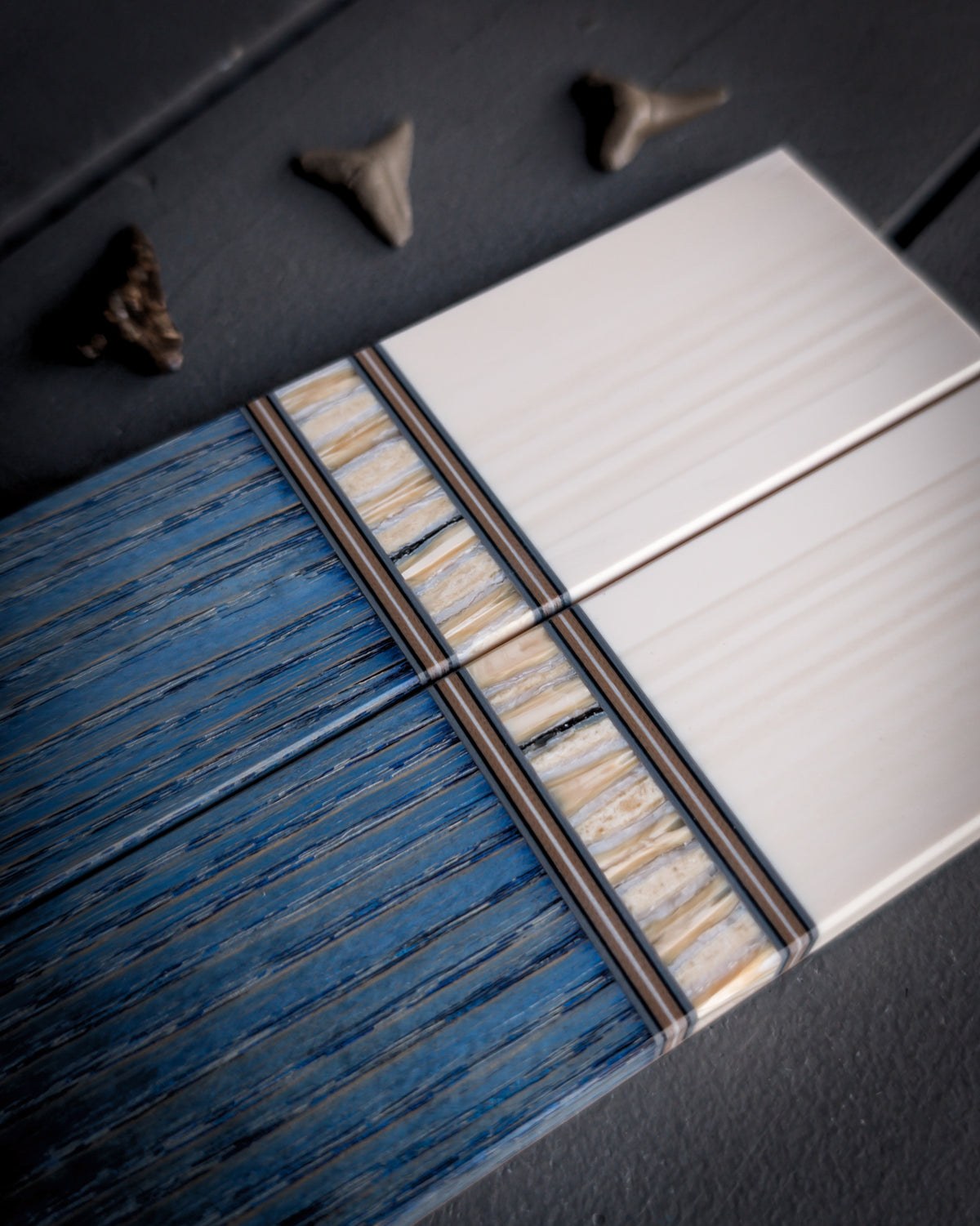 Mammoth Skittles (Blue) - Segmented Knife Scales