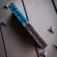 Blue Mango and Starlight - Segmented Knife Scales