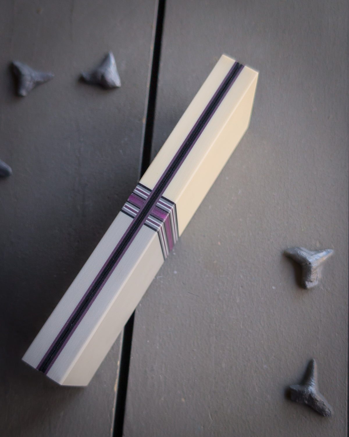 Summer Linens (Purple) - Segmented Knife Scales