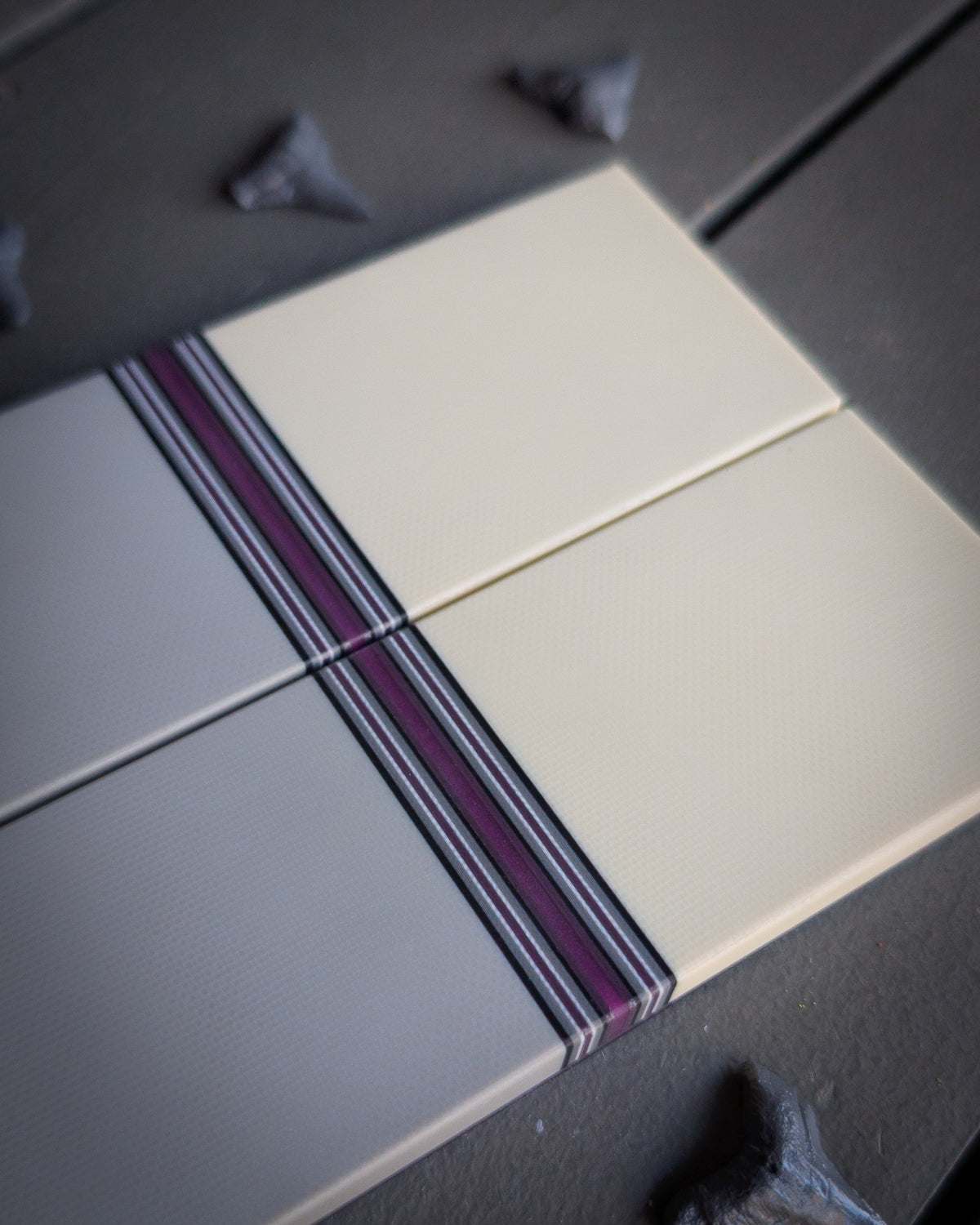 Summer Linens (Purple) - Segmented Knife Scales