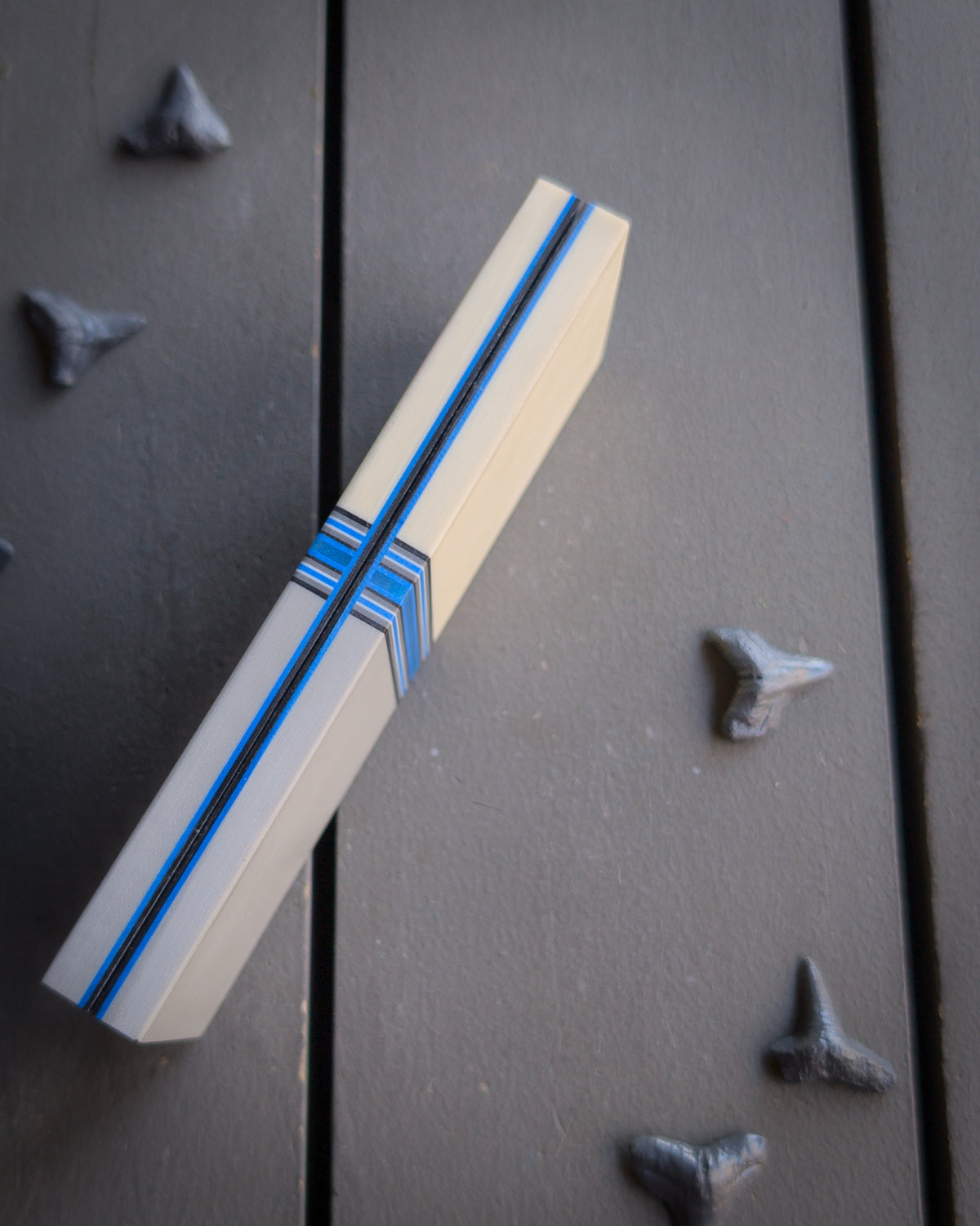 Summer Linens (Blue) - Segmented Knife Scales
