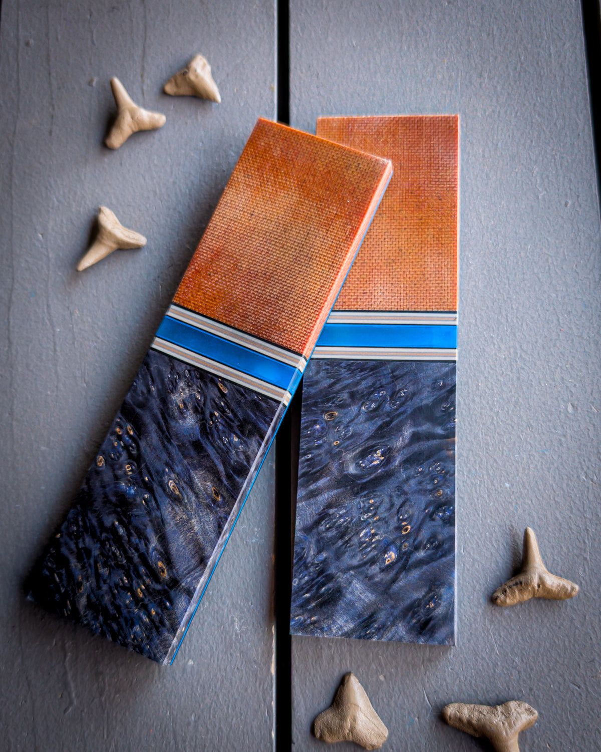 The Blue Portal - Combo Knife Scales